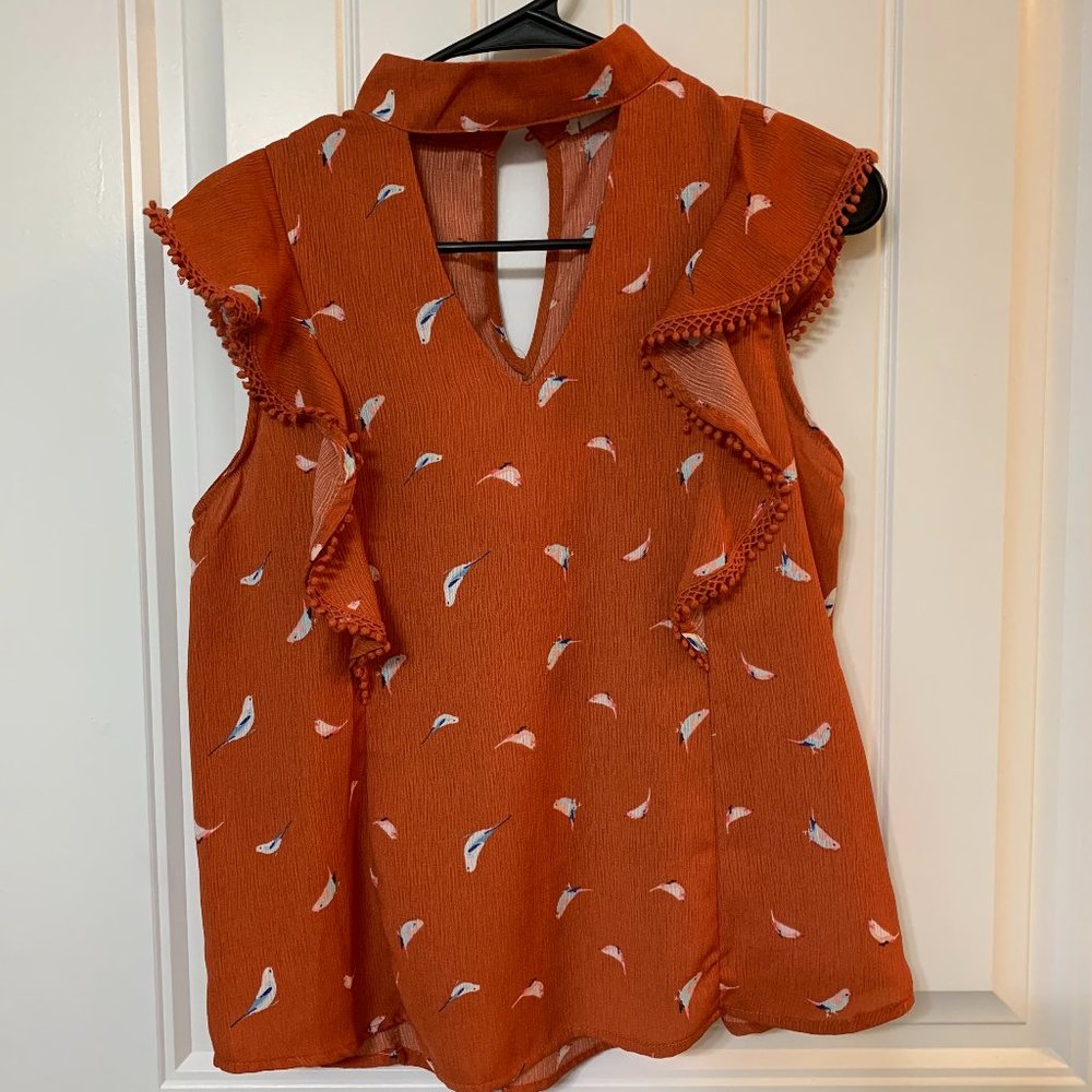 Burnt Orange Blouse